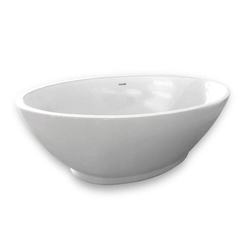 B C Designs Chalice Minor Oval Freestanding Gloss White Bath - 1650 x 900mm