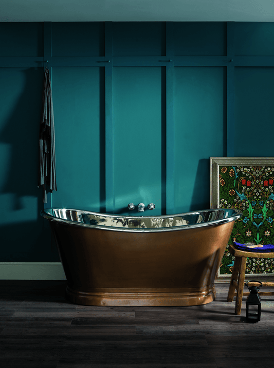 BC Designs BAC017 Antique Copper Nickel Boat Bath 1500 x 725mm