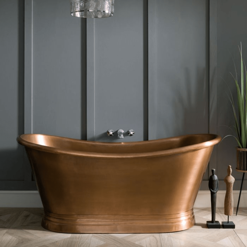 BC Designs Antique Copper Boat Bath 1700 x 725mm