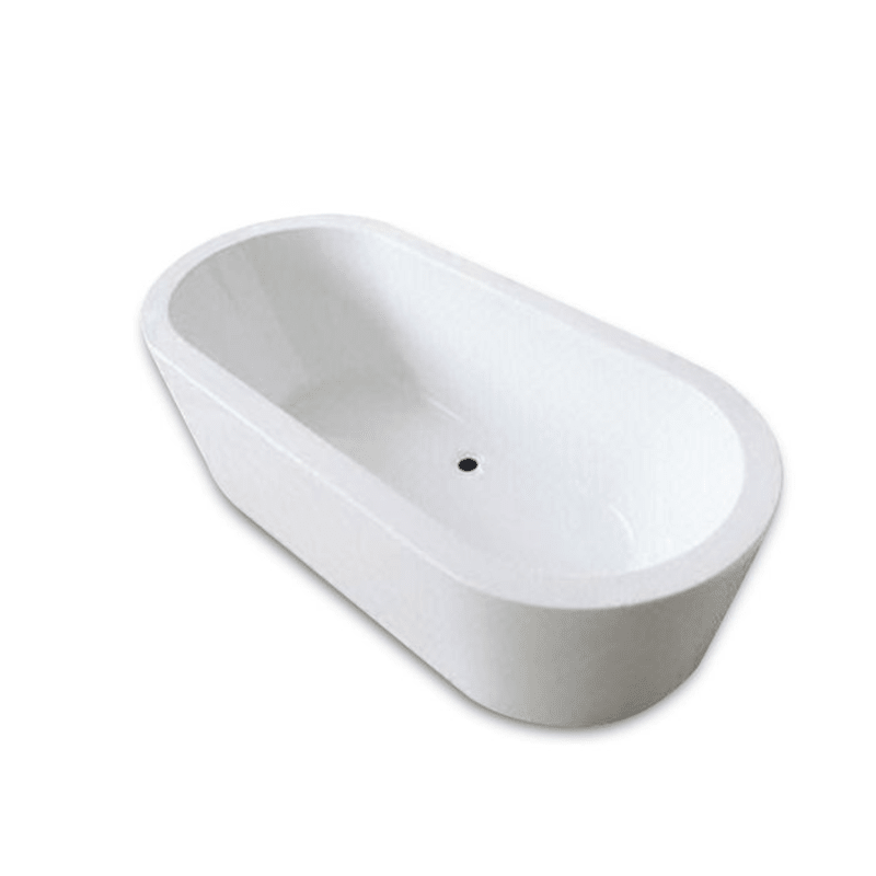 B C Designs Ancora Round Freestanding Gloss White Bath - 1640 x 760mm