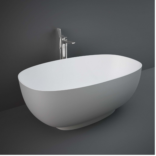 RAK Ceramics CLOB14075503 Cloud Matt Grey Freestanding Bath 1400 x 753mm