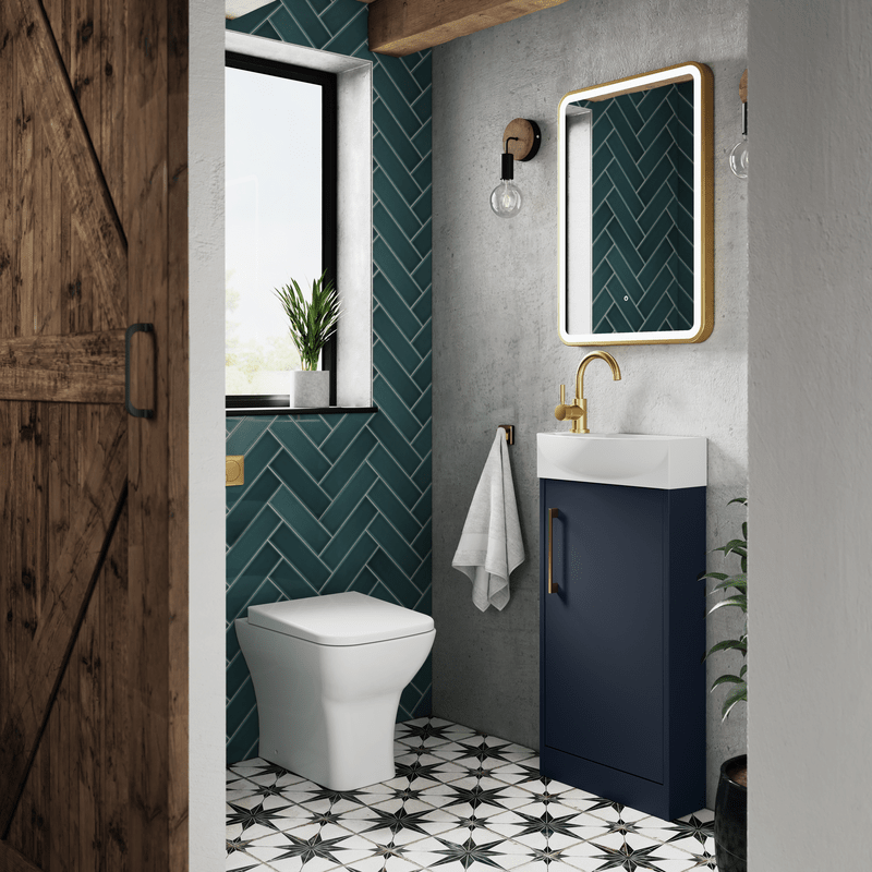 Hudson Reed LQ702 Hydrus Brushed Brass Framed Mirror H700 x W500mm