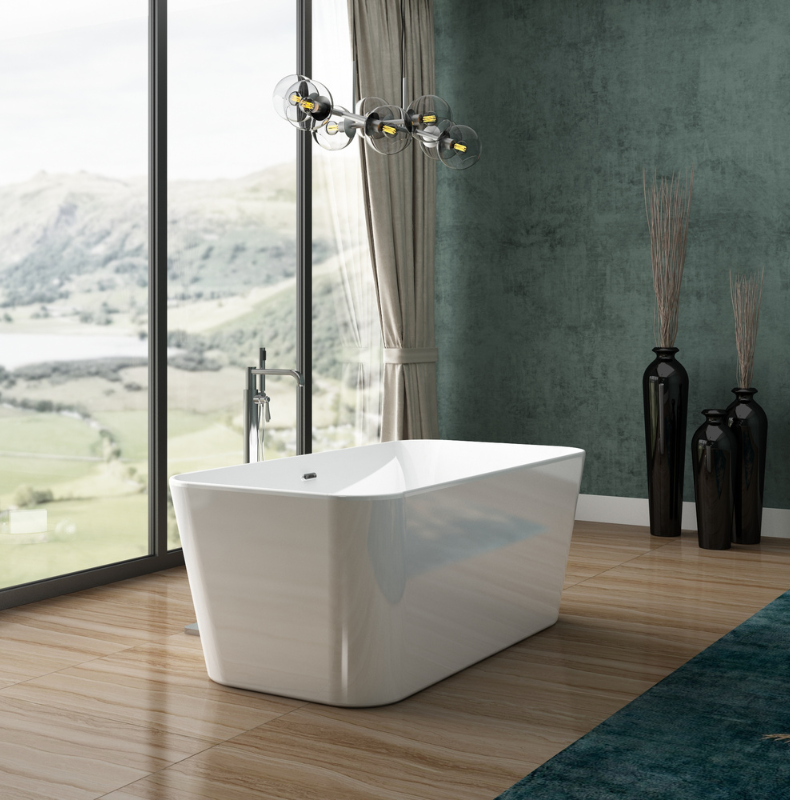 Charlotte Edwards Leda Gloss White Freestanding Bath - 1500mm x 780mm