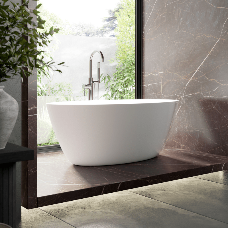 Hudson Reed NBB001 Grace White Freestanding Bath - 1510mm Long