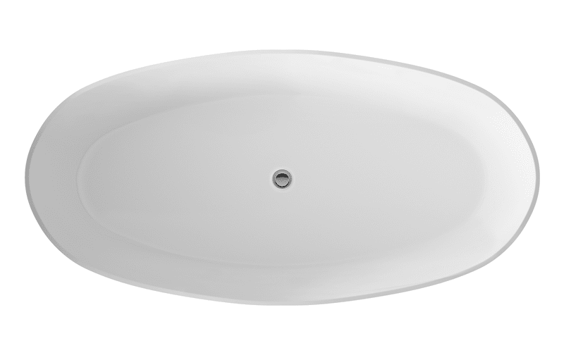 Hudson Reed NBB002 Rose White Freestanding Bath - 1510mm Long