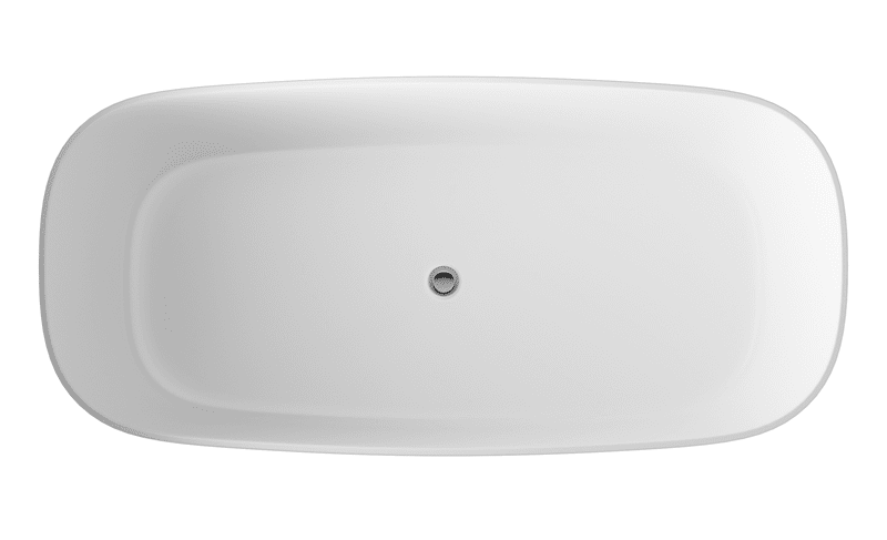 Hudson Reed NBB003 Bella White Freestanding Bath - 1495mm Long