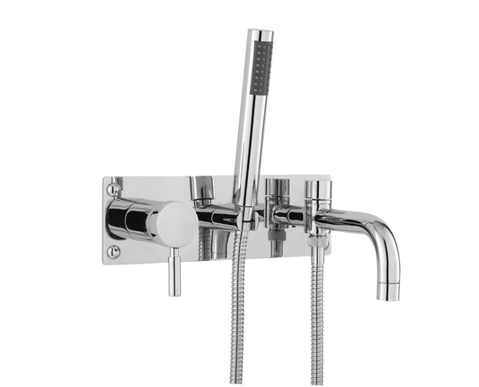 Hudson Reed PK350 TEC Chrome Single Lever Wall Mounted Bath Shower Mixer