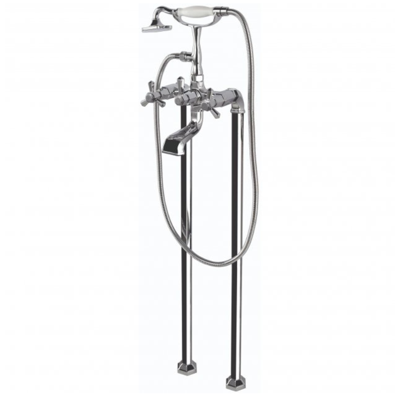 RAK Washington Freestanding Bath Shower Mixer Tap - Chrome