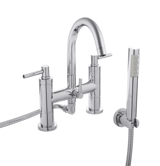 Hudson Reed TEL354 TEC Chrome Lever Bath Shower Mixer
