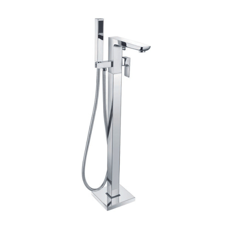 RAK Ceramics Moon Freestanding Bath Shower Mixer Tap in Black or Chrome