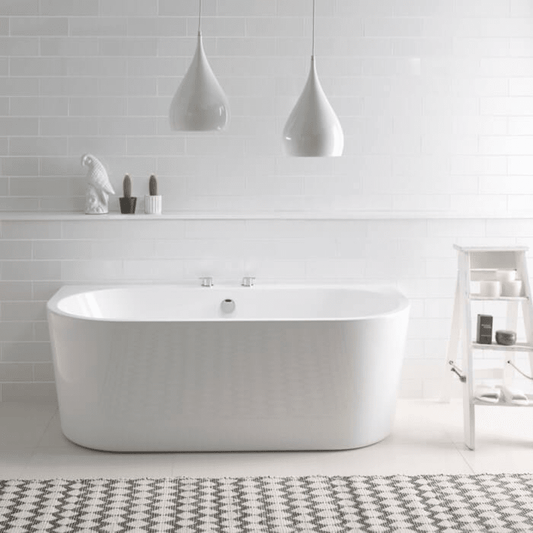 B C Designs Ancora Round Freestanding Gloss White Bath - 1640 x 760mm