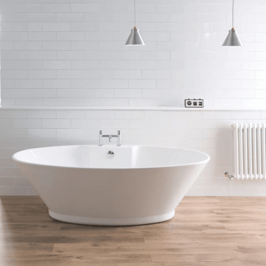 B C Designs Chalice Major Gloss White Oval Freestanding Bath 1780 x 935mm