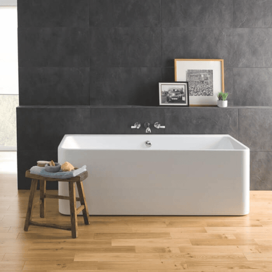 B C Designs Murali Gloss White Back to Wall Bath 1720 x 740mm