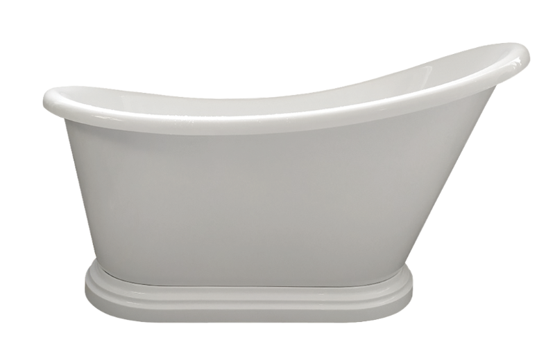 BC Designs Penny Acrylic Small Roll Top Small Painted Slipper Bath 1360x750mm