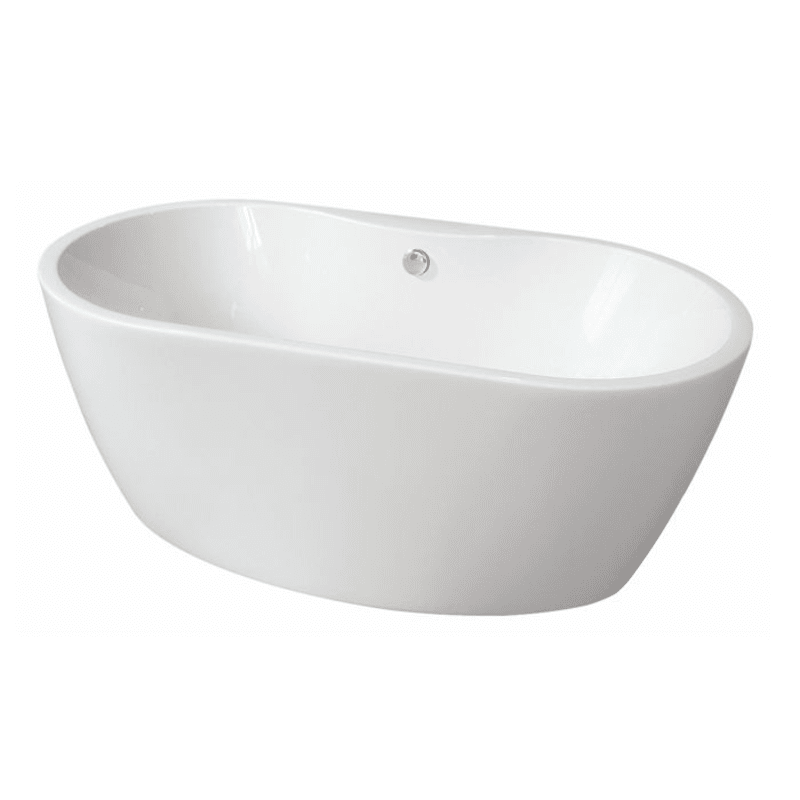 B C Designs Tamorina Petite Bath 1400 x 800mm Gloss White