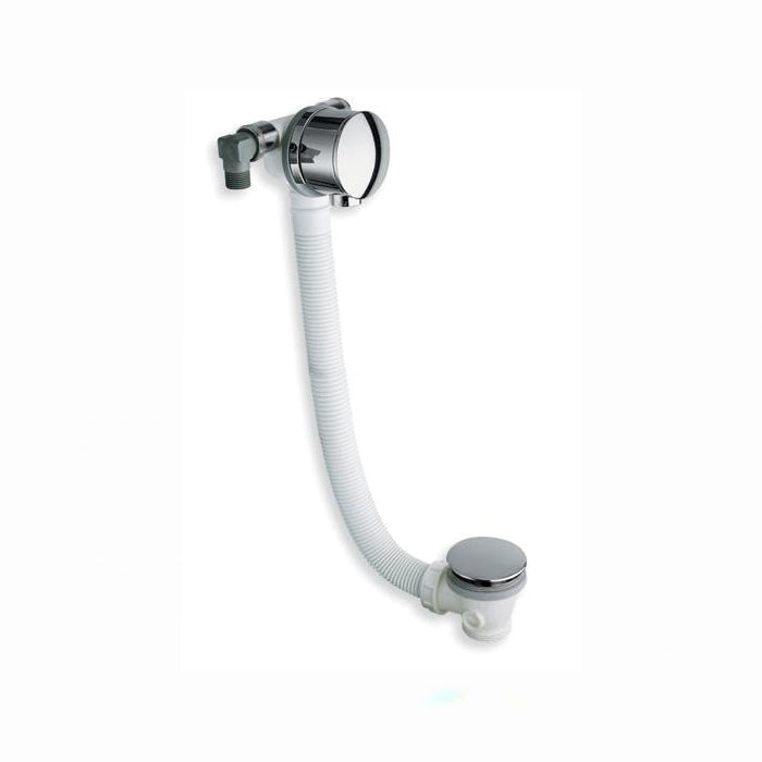 BC Designs WAS308 Overflow Filler & Push Down Bath Waste - Chrome