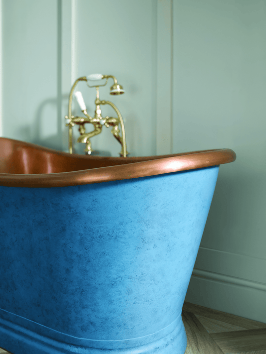 BC Designs BAC026 Patinata Blue Antique Copper Boat Bath 1500 x 725mm