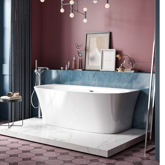 Charlotte Edwards Carme Gloss White Freestanding Bath - 1700mm x 800mm