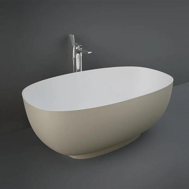 RAK Ceramics CLOB14075514 Cloud Matt Cappuccino Freestanding Bath 1400 x 753mm