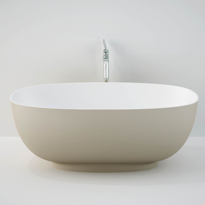 RAK Ceramics CLOB14075514 Cloud Matt Cappuccino Freestanding Bath 1400 x 753mm