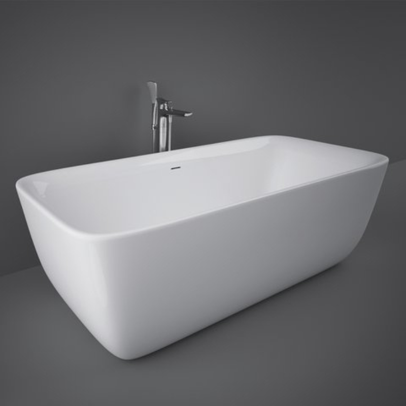 RAK Contour CONBT318080AWHA Freestanding Rectangular Bath White 1800 x 800mm