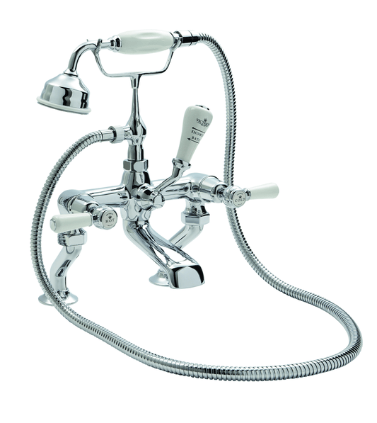 BC Designs CTB120 Victrion Deck Mounted Lever Bath Shower Mixer Taps - 8 Finishes