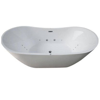 Lisna Waters Flora 1800mm x 900mm 12 Spa Jets Double Ended Freestanding Baths Whirlpool Bath Flora Ended Freestanding Baths Whirlpool Bath