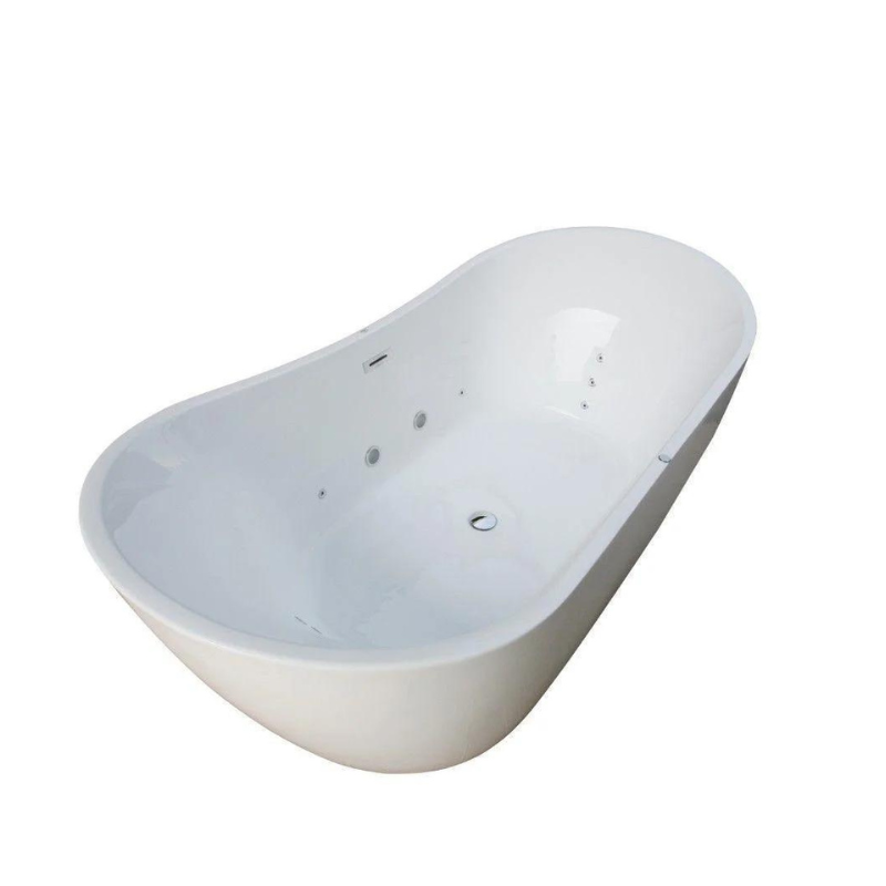 Lisna Waters Flora 1800mm x 900mm 12 Spa Jets Double Ended Freestanding Baths Whirlpool Bath Flora Ended Freestanding Baths Whirlpool Bath