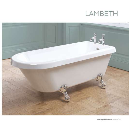 Royce Morgan Lambeth single ended bath 1665 x 715mm