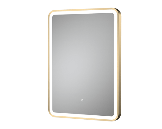 Hudson Reed LQ702 Hydrus Brushed Brass Framed Mirror H700 x W500mm