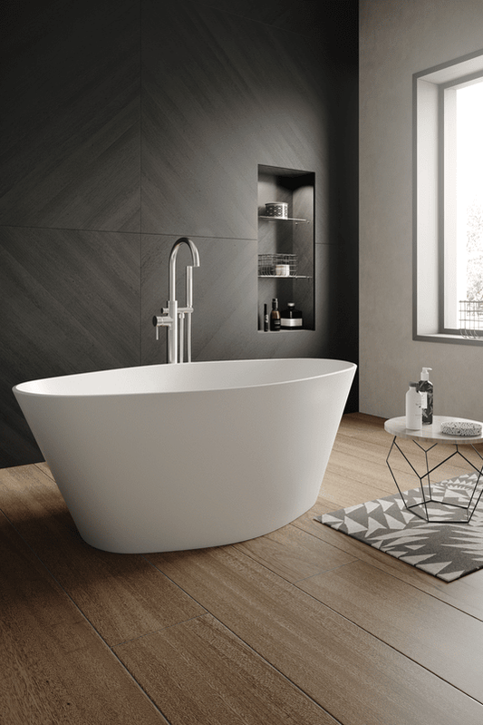 Hudson Reed NBB002 Rose White Freestanding Bath - 1510mm Long