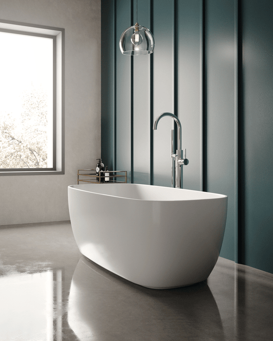 Hudson Reed NBB003 Bella White Freestanding Bath - 1495mm Long