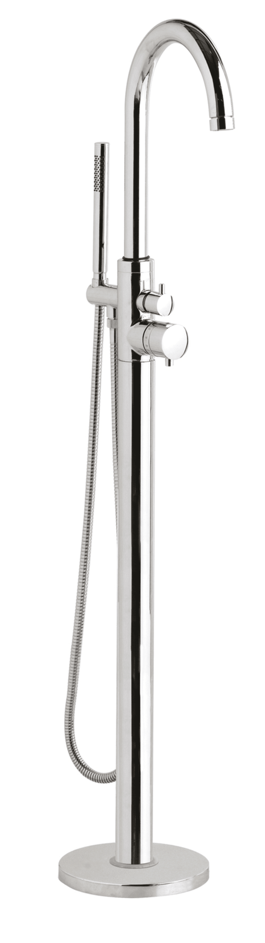 Hudson Reed PN322 TEC Chrome Floor Standing Bath Shower Mixer