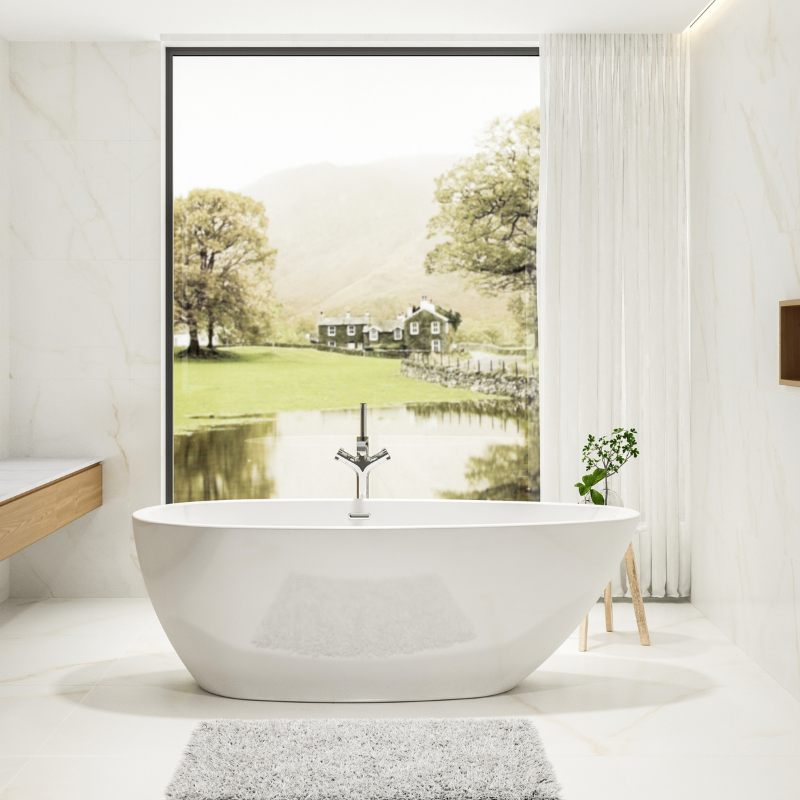 Charlotte Edwards Ruby Gloss White Freestanding Bath - 1690mm x 780mm