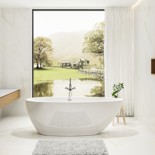 Charlotte Edwards Ruby Gloss White Freestanding Bath - 1690mm x 780mm