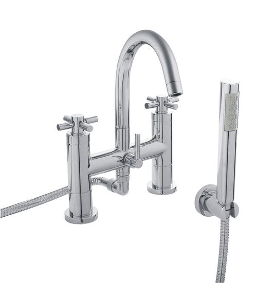 Hudson Reed TEX354 TEC Chrome Crosshead Bath Shower Mixer