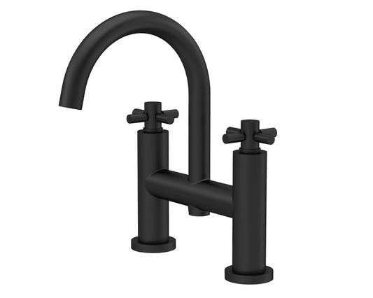 Hudson Reed TEX453 TEC Black Crosshead Bath Filler Tap