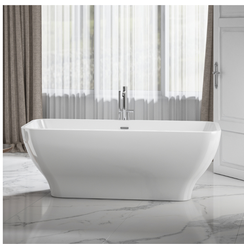 Charlotte Edwards Thebe Gloss White Freestanding Bath 1700 x 750mm