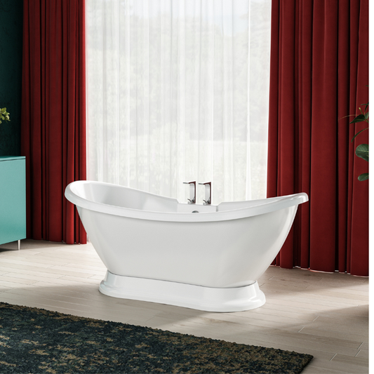 Charlotte Edwards Trafalgar Gloss White Freestanding Bath - 1700mm x 720mm