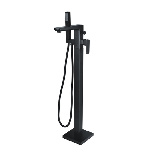 RAK Ceramics Moon Freestanding Bath Shower Mixer Tap in Black or Chrome